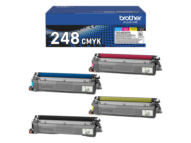 Brother TN248 - Kit 4 toners - 4x 1000 pages