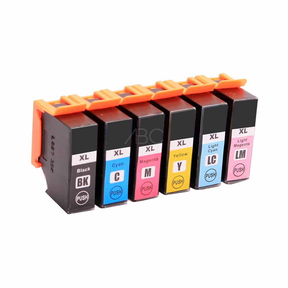 Elios 378XL BK C M Y LM LC kit 6 cartouches ( Remplace Epson 378 BK, C, M, Y, LM, LC, 378XL BK, C, M, Y, M, LM, LC )